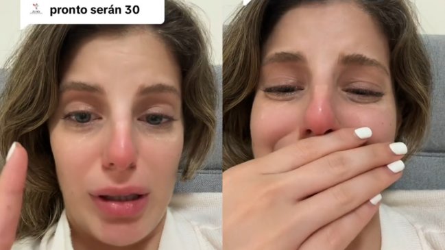 Joven llora desconsolada porque va a cumplir 30 años: 