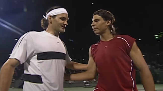 A 20 años del primer partido entre Roger Federer y Rafael Nadal  