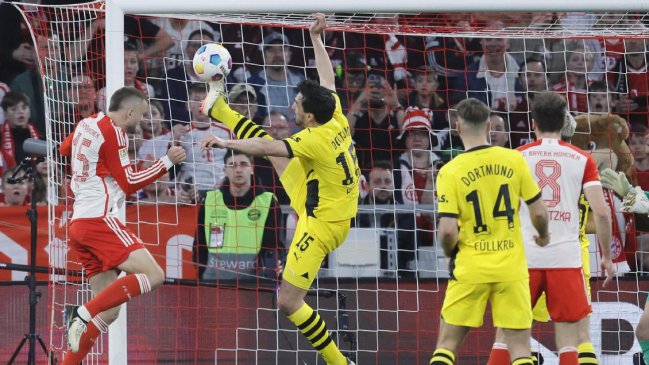   Borussia Dortmund derrotó en polémico encuentro a Bayern Munich y dio una mano a Leverkusen 