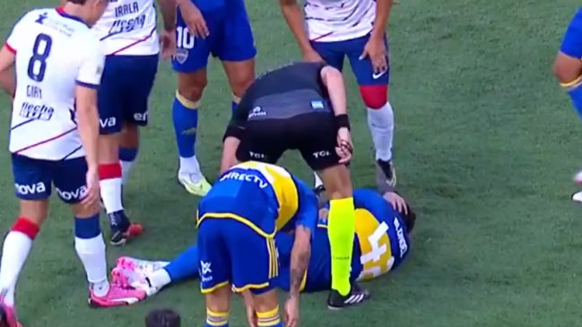 Imágenes sensibles: Jugador de Boca Lucas Blondel sufrió seria lesión