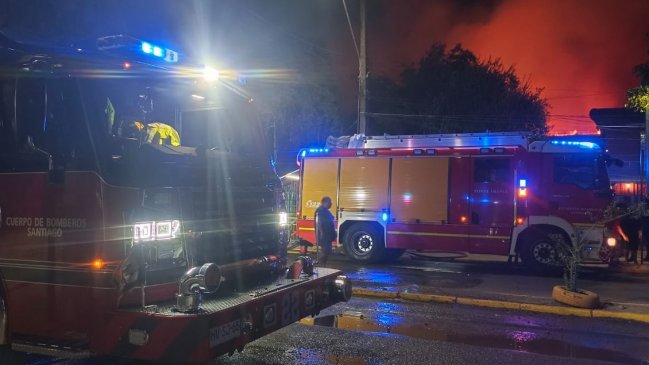 Incendio causó la muerte de un matrimonio de adultos mayores en Renca