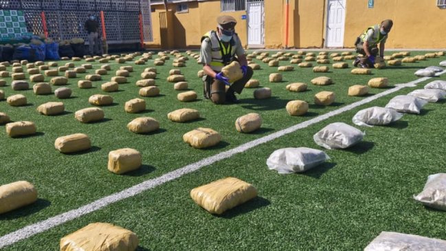 Carabineros incautó 920 kilos de droga en operativo Antofagasta-Atacama