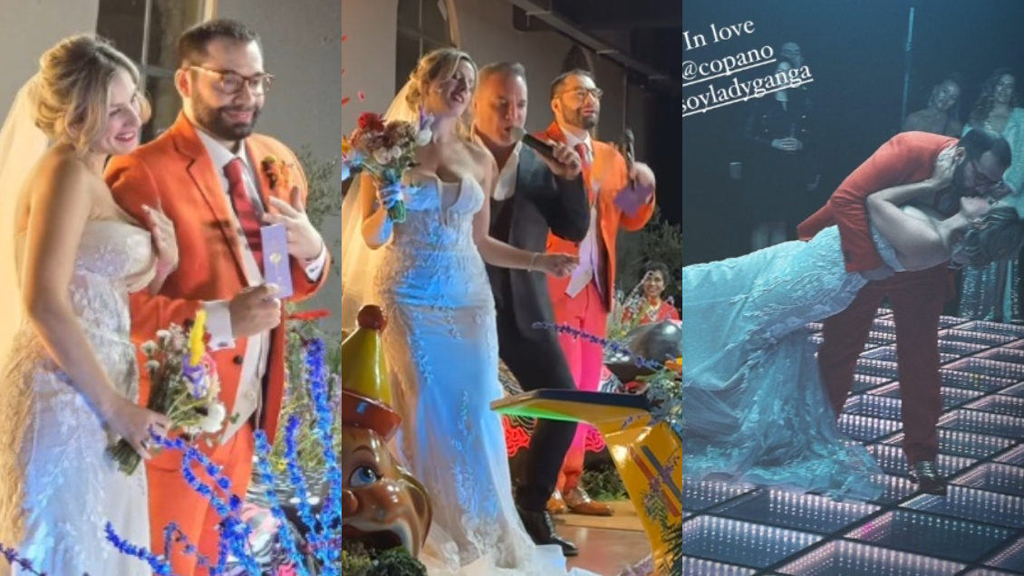 Nicolás Copano y María José Castro se casaron en los Juegos Diana: 