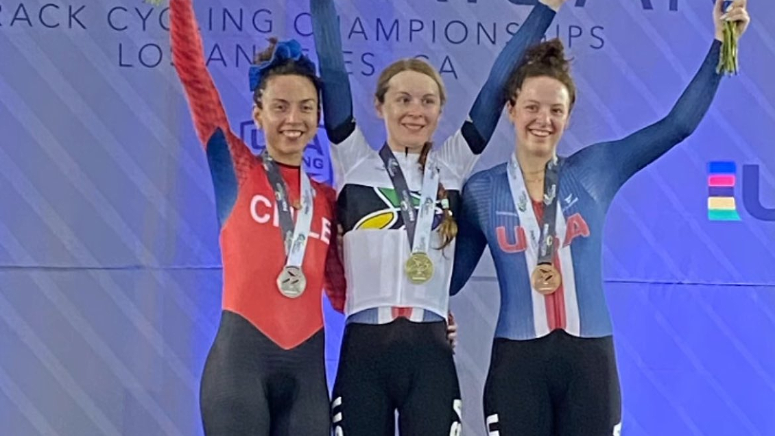 Aranza Villalón conquistó medalla de plata en el Panamericano de Ciclismo de Pista