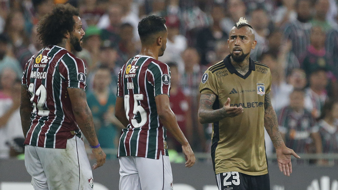 [Video] Los fuertes encontrones de Arturo Vidal y Marcelo en Copa Libertadores