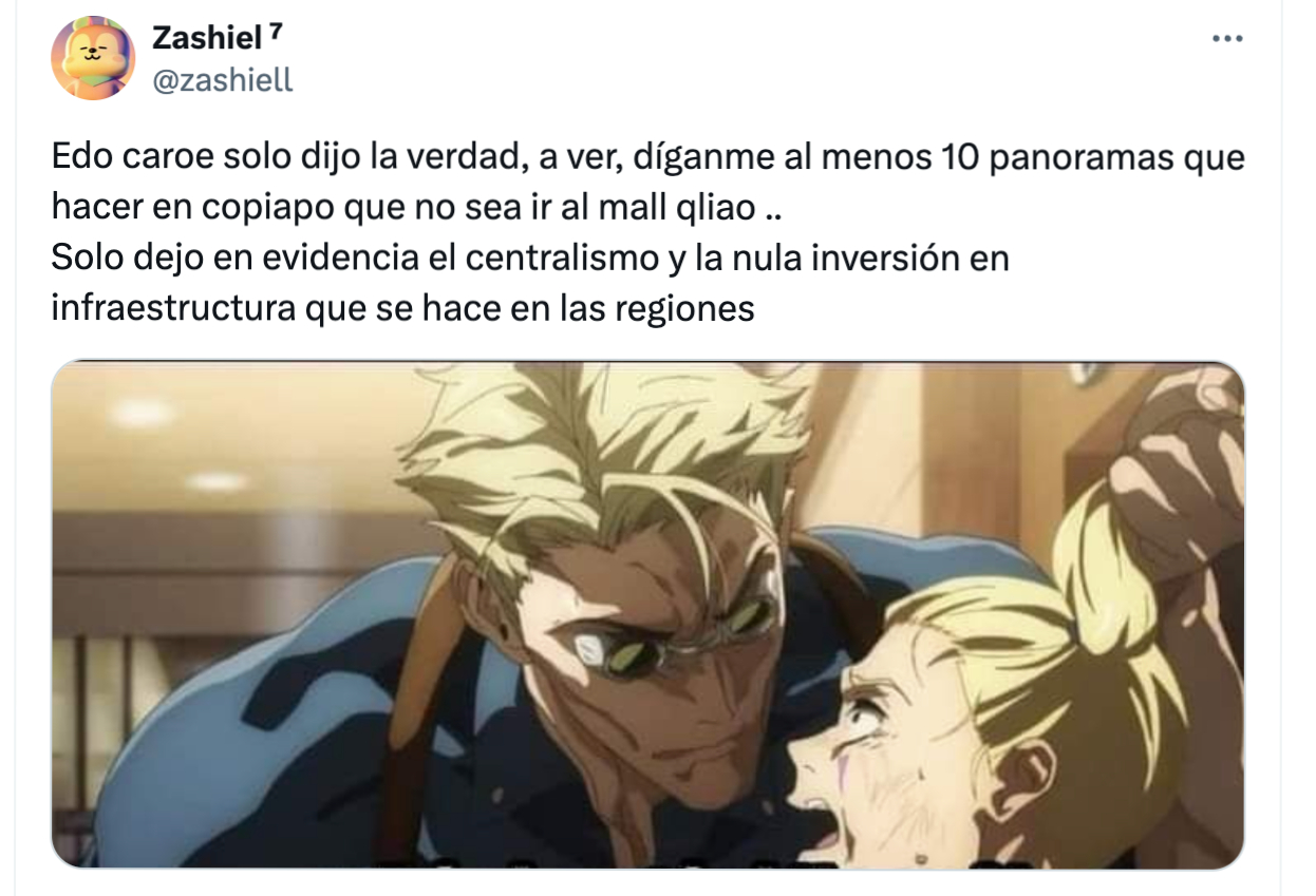 Broma de Edo Caroe generó debate en redes sociales