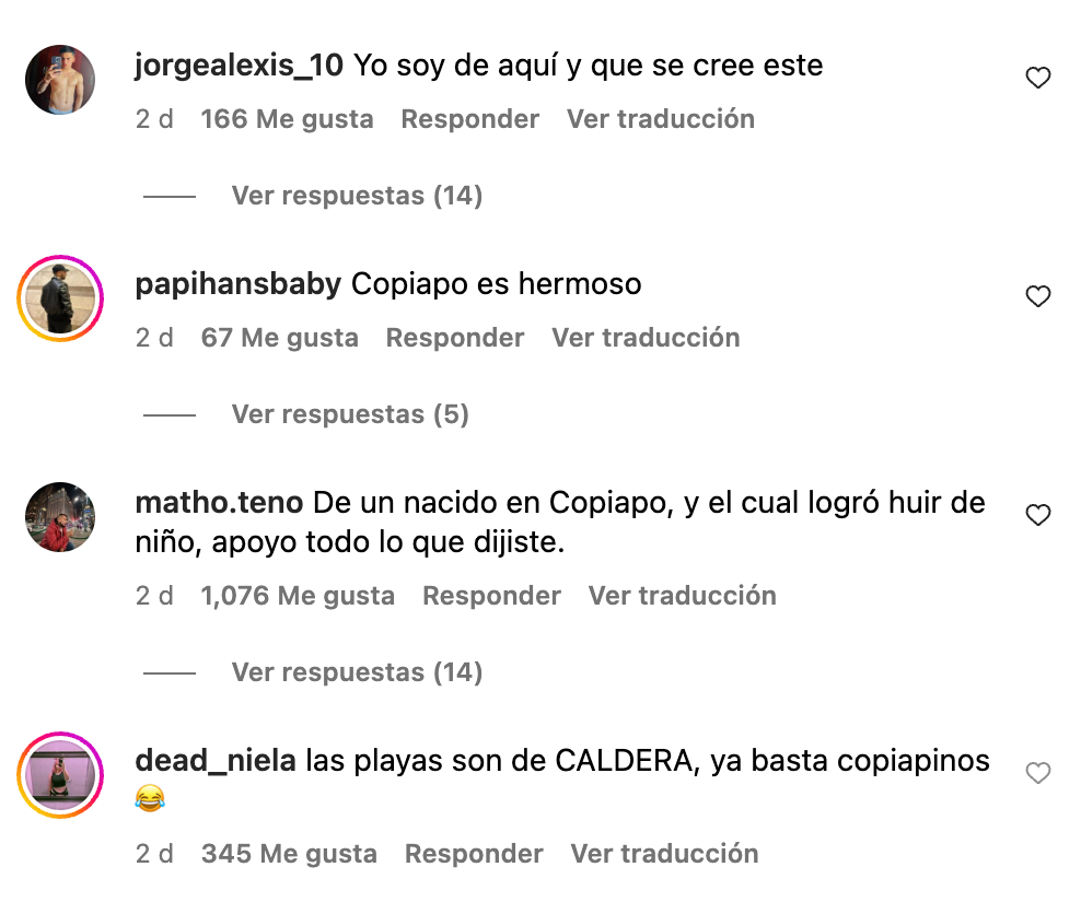 Edo Caroe indignó a los copiapinos