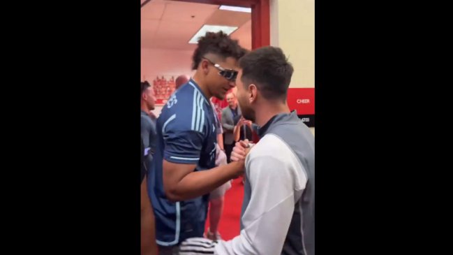 Messi compartió con estrella de la NFL Patrick Mahomes