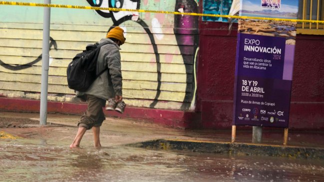 Sistema frontal ha provocado rodados y anegamientos entre Atacama y Coquimbo
