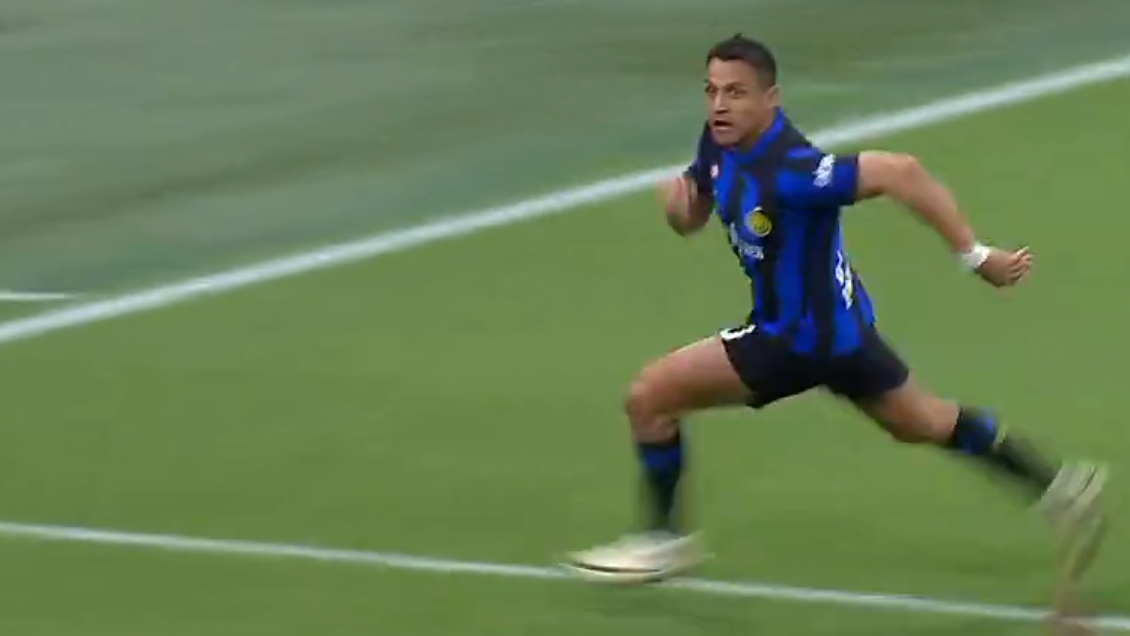 [VIDEO] La precisa asistencia de Alexis Sánchez para el gol de Thuram ante Cagliari