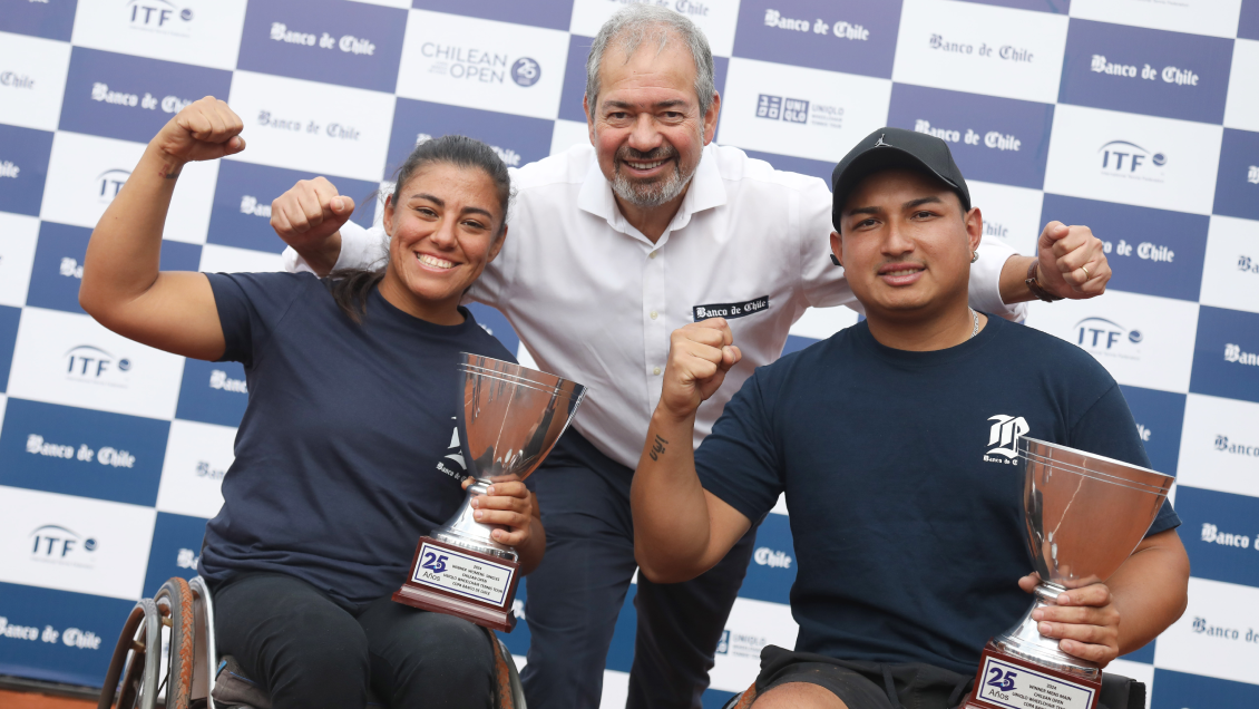 Alexander Cataldo y Macarena Cabrillana fueron campeones del Chilean Open