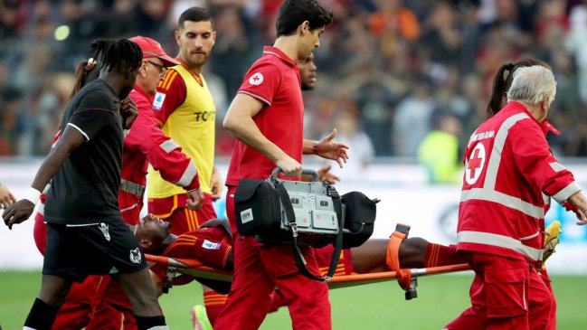 Desvanecimiento de jugador de AS Roma causó suspensión de partido ante Udinese