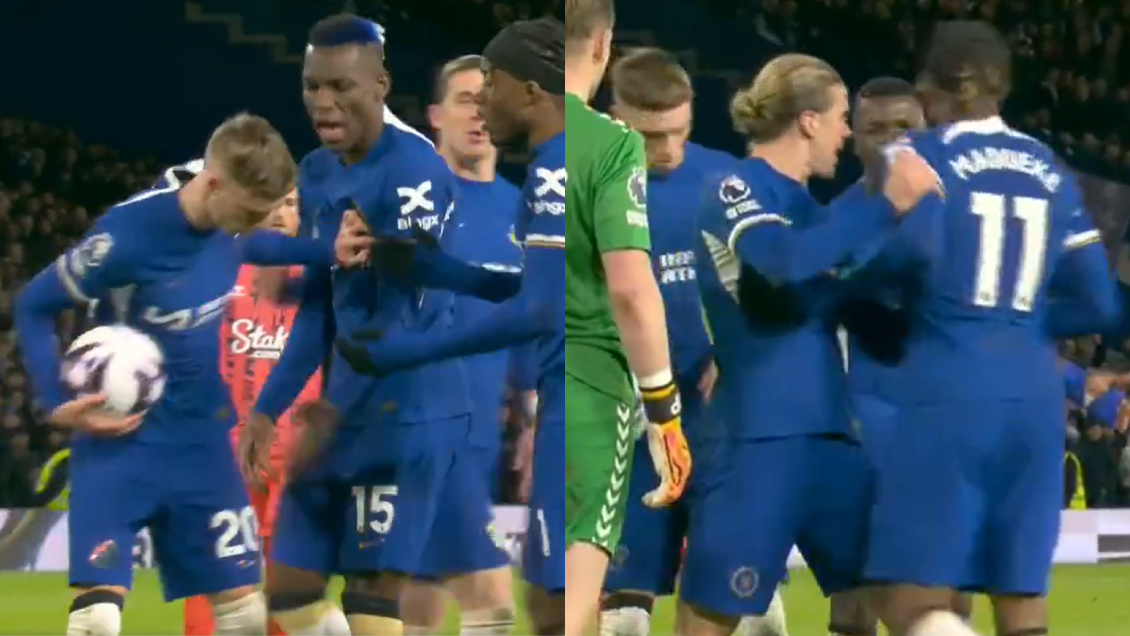 [VIDEO] La pelea entre jugadores de Chelsea por patear un penal ante Everton