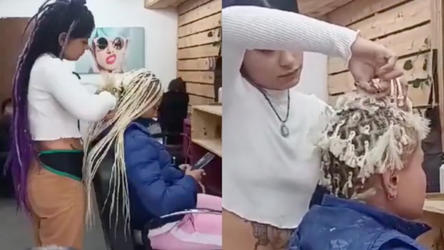 Mujer fue a hacerse trenzas, no tenía para pagarlas y terminó pelada