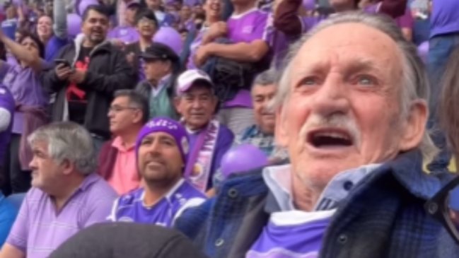   [Video] Influencer registró el emotivo regreso de su abuelo al estadio para ver a Deportes Concepción 
