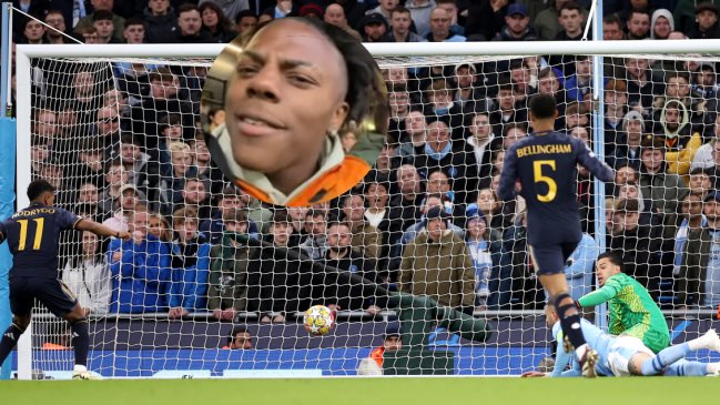 Influencer Speed celebró gol de Real Madrid y enfadó a hinchas de Manchester City