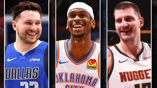   Doncic, Gilgeous Alexander y Jokic son los candidatos a quedarse con el MVP de la NBA 