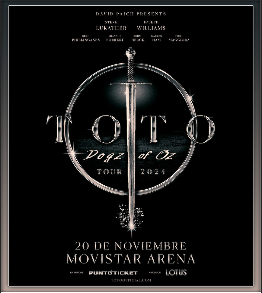 toto chile 2024 el afiche del concierto de toto en chile este 2024