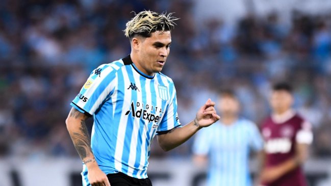 Racing viajó a Chile con Juan Fernando Quintero en la nómina