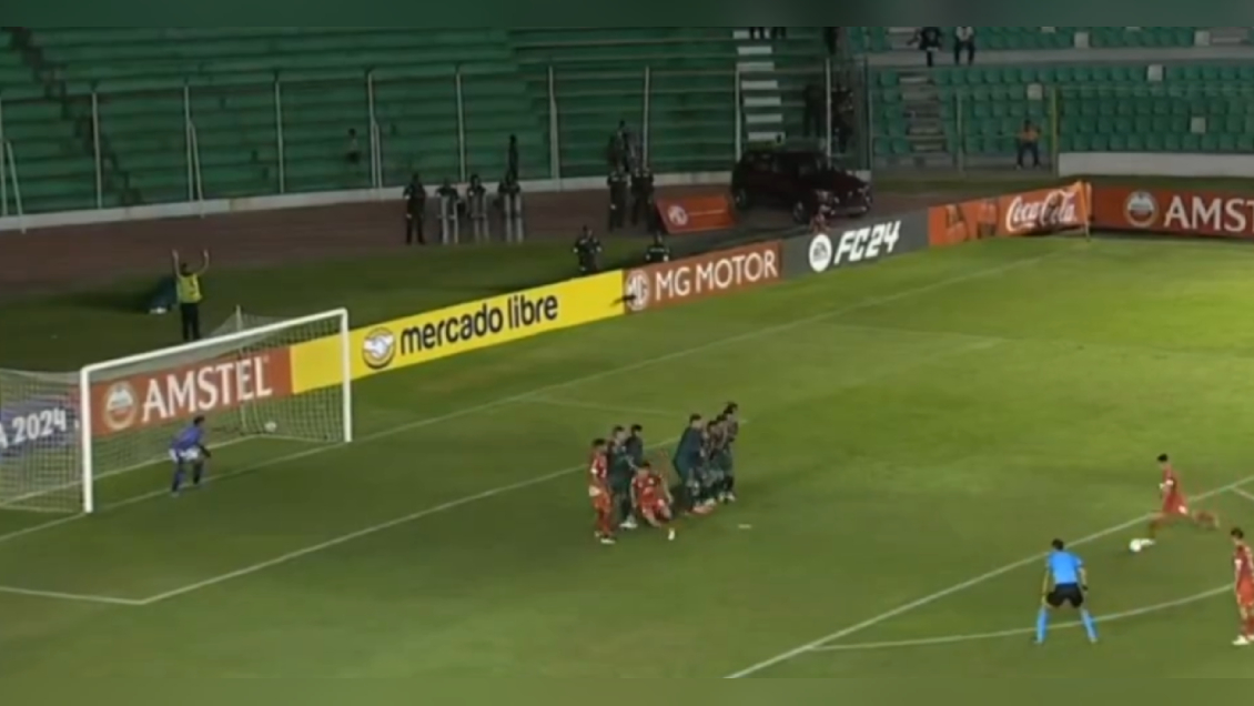 [VIDEO] Matías Marín anotó golazo de tiro libre en triunfo de Belgrano en la Sudamericana