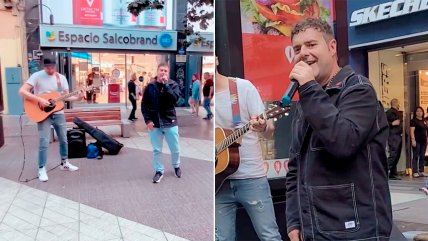 Paolo Meneguzzi realizó show en pleno Paseo Ahumada