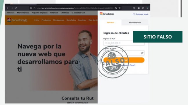 No caigas: Reportan sitio web que se hace pasar por el de Banco Estado