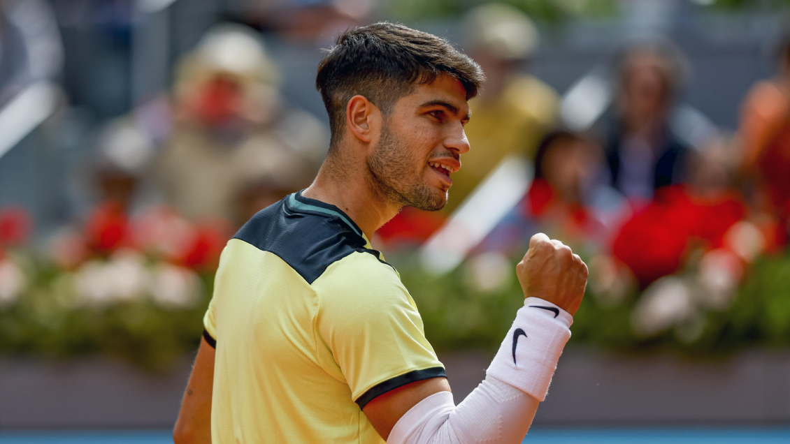 Alcaraz se instaló en octavos del Masters de Madrid al vencer a Seyboth Wild