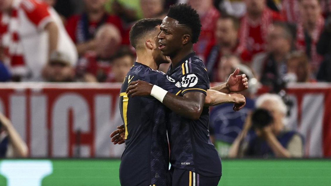 [VIDEO] Vinicius Jr. firmó su doblete ante Bayern Munich con un penal