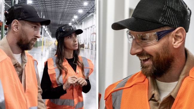 Messi vistió de operario en el Día del Trabajador y anunció su próximo proyecto