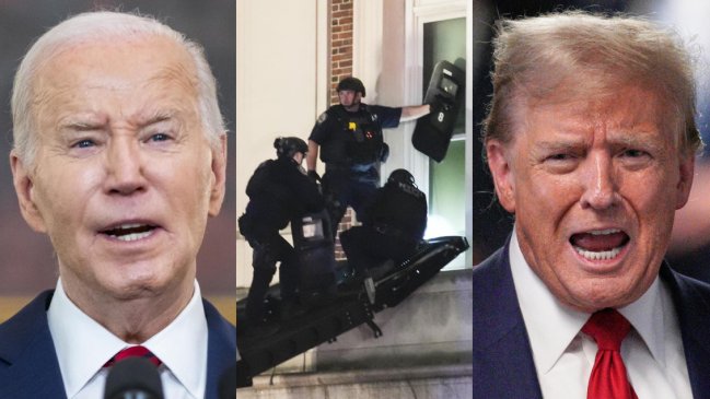 La Casa Blanca y Trump coincidieron en condenar las tomas estudiantiles