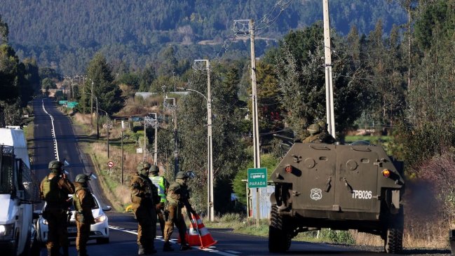 Fiscalía visitó lugar donde fueron encontrados los tres carabineros asesinados