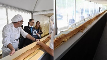   Panaderos franceses baten el Récord Guinness del baguette más largo del mundo 