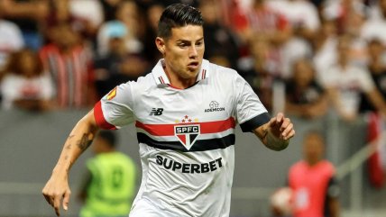   Zubeldía marginó a James Rodríguez de visita de Sao Paulo a Cobresal 