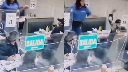  Mujer lanzó completo a un hombre por tratar mal a garzón  