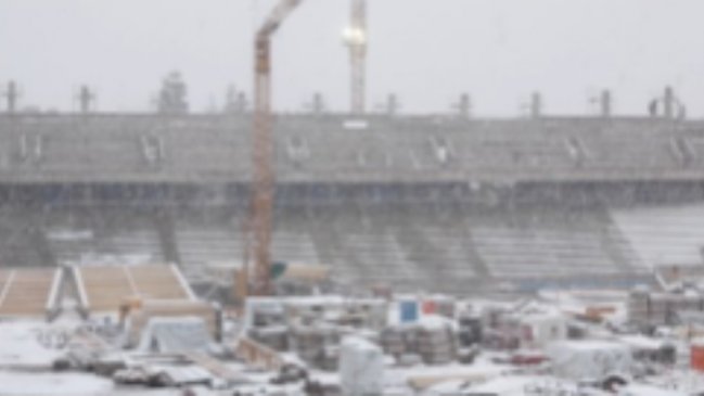 [Video] Así quedó el nuevo estadio de la UC tras nevazón en Las Condes