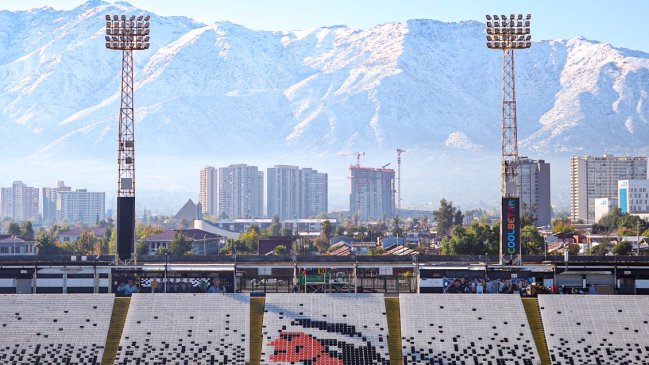 Colo Colo compartió imagen del Monumental con la Cordillera de Los Andes de fondo