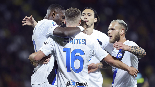 Alexis Sánchez vio desde la banca la goleada de Inter de Milán sobre Frosinone en Serie A