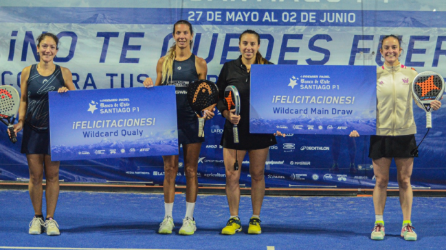 Se definieron las duplas chilenas que jugarán en el Santiago Premier Pádel P1