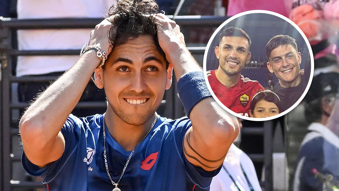 Tabilo tuvo grato encuentro con Dybala y Paredes en Roma