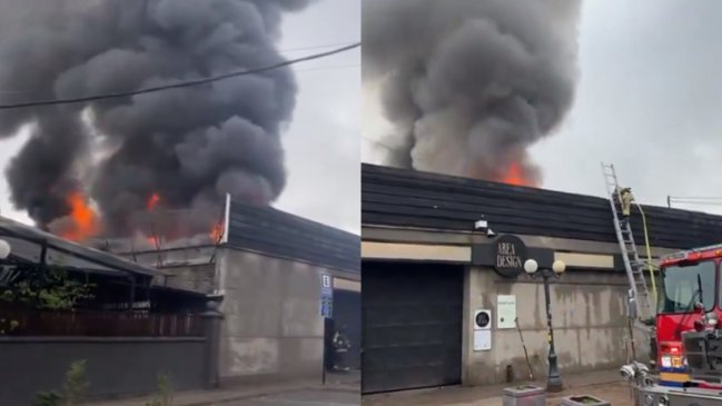 Incendio afectó a local comercial del Barrio Italia