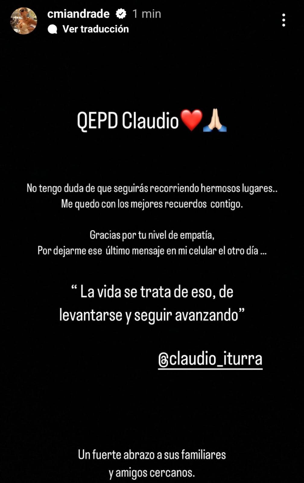 Camila Andrade y Claudio Iturra