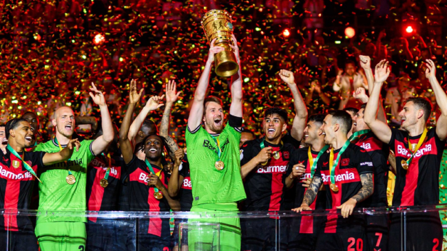 Leverkusen ganó la Copa de Alemania y cerró una temporada invicta en el plano local