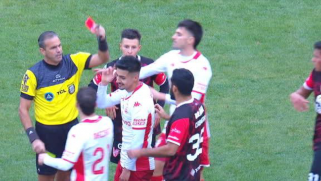 [VIDEO] Williams Alarcón fue expulsado en el agónico triunfo de Huracán ante Instituto