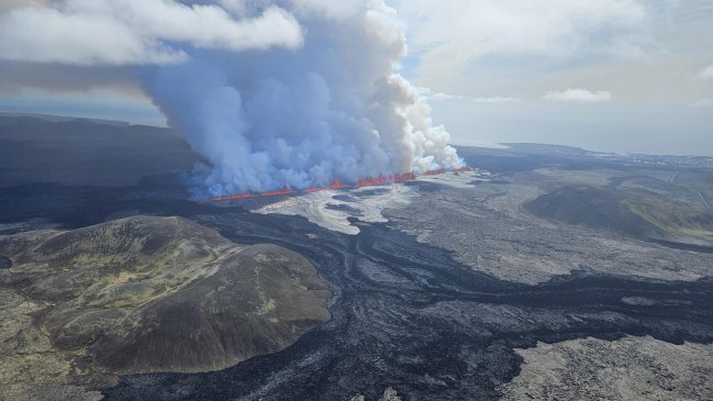   Nueva erupción en volcán de Islandia, la quinta en últimos meses 