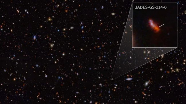 El telescopio James Webb logró observar la galaxia más antigua conocida