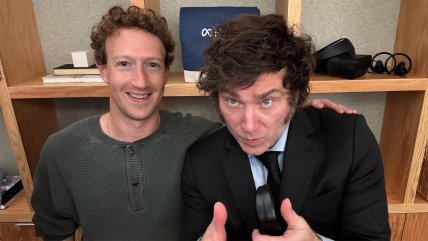   Milei se reunió con Mark Zuckerberg en Silicon Valley 