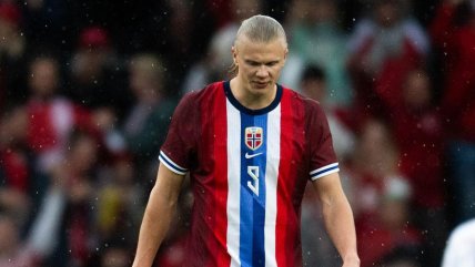   Erling Haaland anotó un golazo en caída de Noruega ante Dinamarca en amistoso 