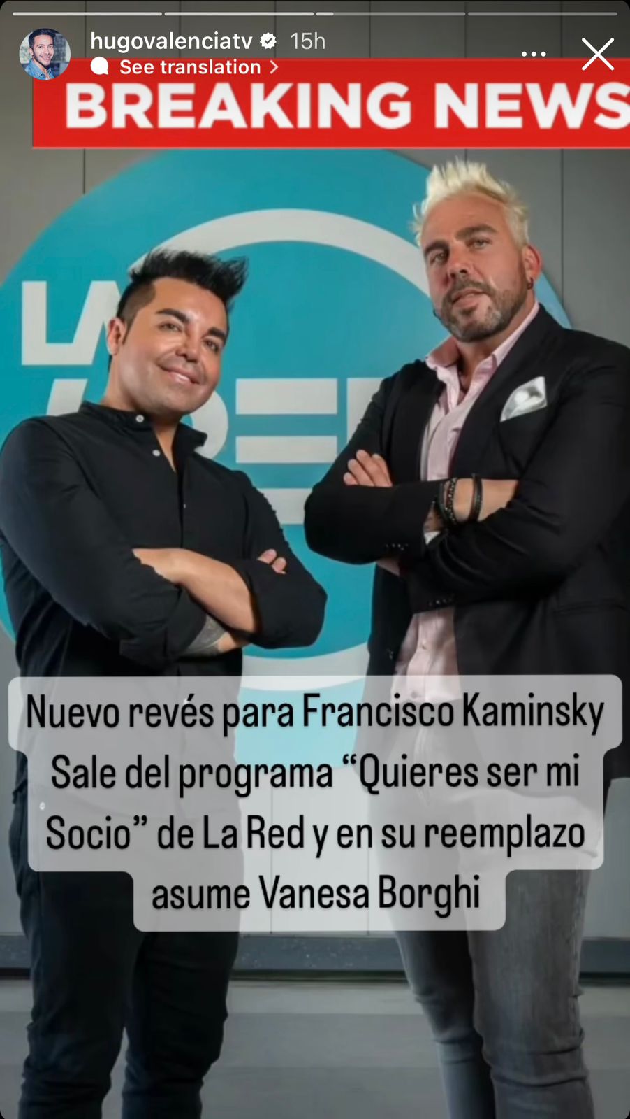 Francisco Kaminski estaría fuera de "Quieres ser mi socio