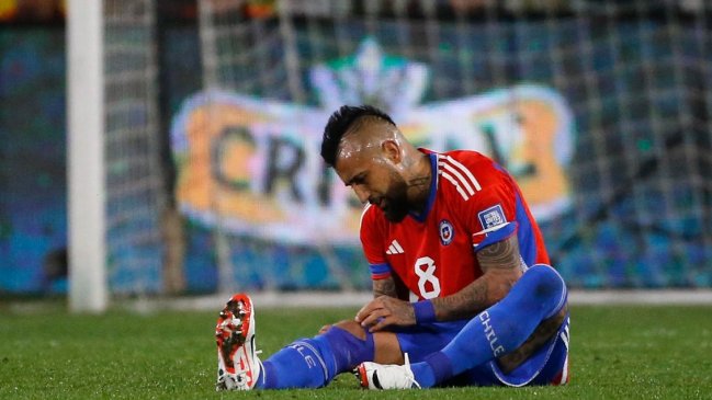 Vidal llamó la atención con su reacción tras quedar fuera de la Copa América