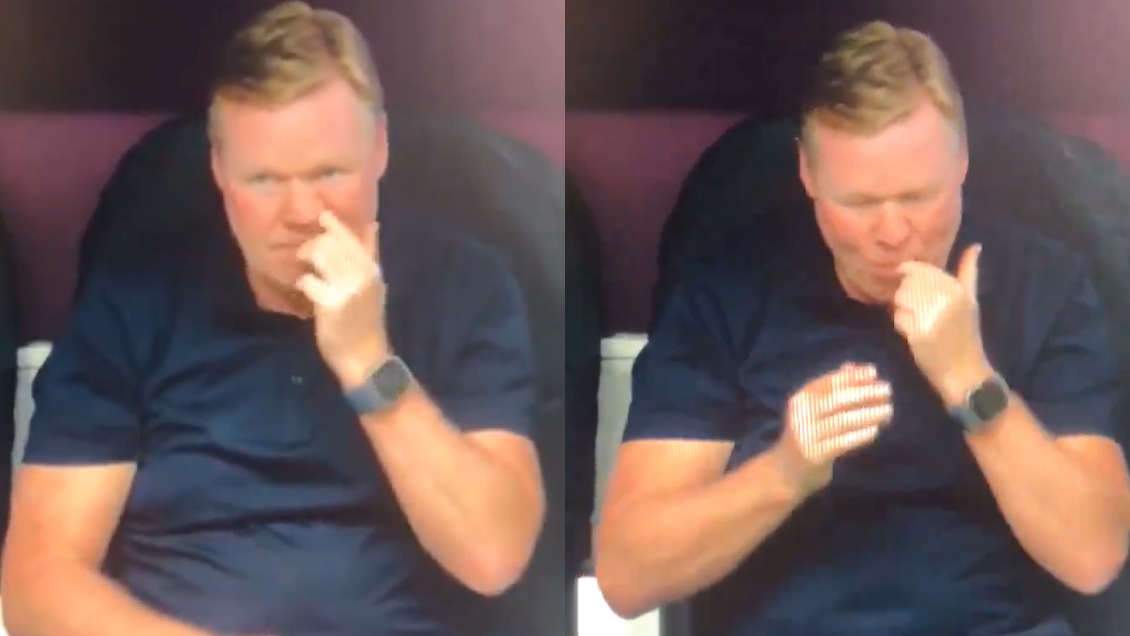 [VIDEO] Ronald Koeman se viralizó por su gesto en la Euro 2024